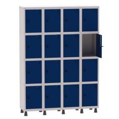 Imagem de Armário Guarda Volume Locker Roupeiro 4 Vãos 16 Portas Aço GRP504/16 C