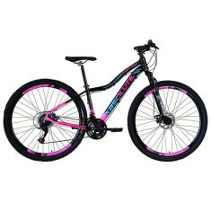 Imagem de Bicicleta Feminina Aro 29 Absolute Hera Alumínio 21v Freio a Disco Garfo Suspensão - Preto/Rosa