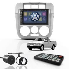 Imagem de Kit Central Multimídia Mp5 7" 2 Din Bt Espelha Vw Saveiro G4 - First O