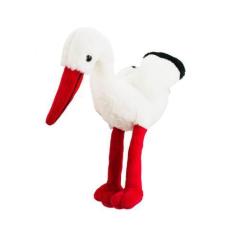 Imagem de Cegonha Bico Patas Vermelhas 24cm Pelúcia - Fofy Toys