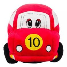Imagem de Carro Corrida Vermelho 31cm - Pelúcia - Fofy Toys