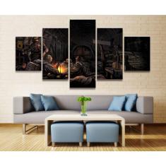 Imagem de Quadro Decorativos Games com 5 peças 130x65 1