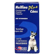 Imagem de Vermífugo Helfine Plus Cães Agener c 4 Comprimidos