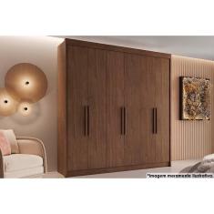 Imagem de Guarda Roupa Casal 6 Portas e 4 Gavetas Cannes Cacau - Conquista