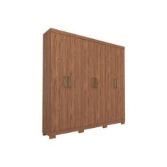 Imagem de Guarda Roupa Panan Milena C/ 6 Portas C/ Pés Avelã