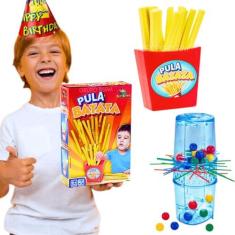 Imagem de Kit 2 jogos de tabuleiro infantil educativos pedagogicos Tira Vareta Tubo Pega Varetas Art Brink + Jogo Pula Batata dia das crianças presente brinquedo criança 5 anos menino menina