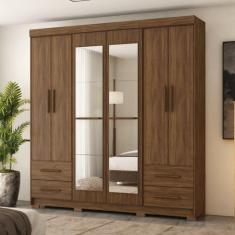 Imagem de Guarda-Roupa Vitorino 6 Portas E 4 Gavetas Com Espelhos - Marafon Móve
