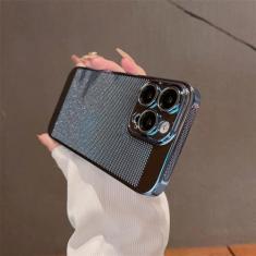 Imagem de Capa de telefone de resfriamento de dissipação de calor revestida para iPhone 15 14 13 12 11Pro Max 15Plus Malha de proteção de lente respirável resfriamento rígido, PD0413T4, para iPhone 13ProMax
