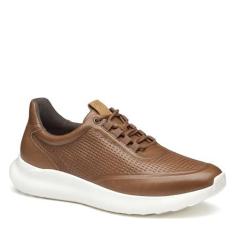 Imagem de Johnston & Murphy Tênis masculino Amherst 2.0 em relevo U-throat, Bronzeado, 42