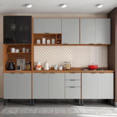 Imagem de Cozinha Completa Firenze 13 Portas 2 Gavetas Amêndola Touch/Nude Prime