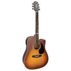 Imagem de Violao FOLK Eletroacastico Cutaway GF1D CEQ HB Honey BURST - Giannini