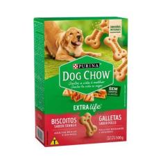 Imagem de Biscoito Dog Chow Extra Life para Cães Adultos de Raças Médias e Grand