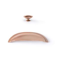 Imagem de Puxador Rose Gold Puxadores Concha Puxadores De Gaveta 6 Pç