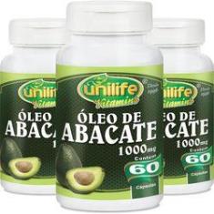 Imagem de Kit com 3 Óleo de abacate 60 cápsulas Unilife