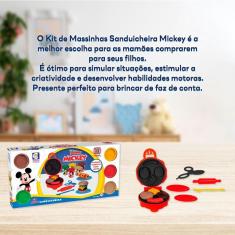 Imagem de Kit Massinha de Modelar Sanduicheira Mickey 2684 Cotiplás