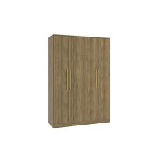 Imagem de Guarda-Roupa 4 Portas 2 Gavetas Kappesberg Adapt Nogueira