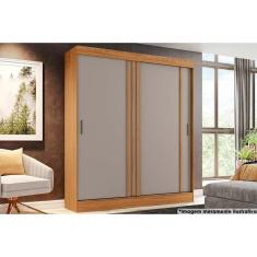 Imagem de Guarda Roupa 2 Portas De Correr E 2 Gavetas Briz B353 Flex Nature-off White Ou Cinza
