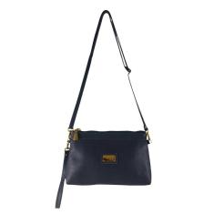Imagem de Bolsa Carteira Clutch Topgrife Couro Azul Marinho