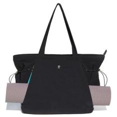 Imagem de ESVAN Bolsa de mão com bolso feminino para ioga, bolsa de ombro com cordão para escritório, treino, viagem, transporte, pilates, academia e praia