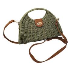 Imagem de Bolsa Feminina Transversal Reforçada Espaçosa Praia Verão - Alwy, Verd