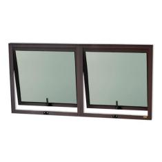Imagem de Janela de Alumínio Maxim-Ar 2 Seções 60x120cm Vidro Mini Boreal Confor