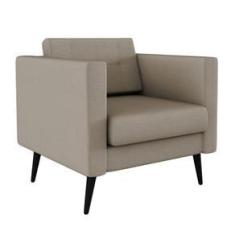 Imagem de Poltrona Living Suede Bege