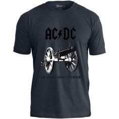 Imagem de Camiseta Stamp Ac/dc For Those About To Rock Ts758 Grafite
