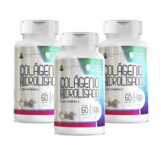 Imagem de COLÁGENO HIDROLISADO COM VITAMINA C - 500mg (60 Cápsulas) +CAPS (3)