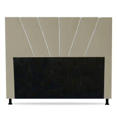 Imagem de Cabeceira Cama Box Casal Dallas 140Cm Corano Bege - Abmaza