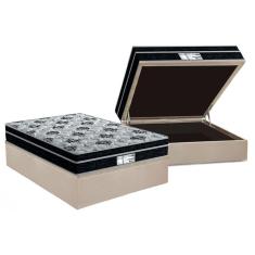 Imagem de Conjunto Box Baú Casal: Colchão Molas Probel Prolastic ProDormir Born + Base CRC Suede Clean(138x188)