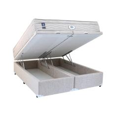 Imagem de Cama Box Baú Com Colchão Queen Size Mola Simmons Charlotte - 158x198