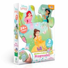 Imagem de Quebra-Cabeça Progressivo - 2, 3 e 4 Peças - Disney Princesas - Toyster