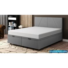 Imagem de Base Cama Box Baú King Size Linho - Skybox - Sky Box