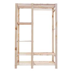 Imagem de Armario Pinus Aparador De Madeira C/ Nichos Cozinha Dispensa - Technox