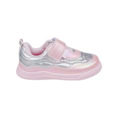 Imagem de Tênis Infantil Feminino Pampili Rosa e Prata - 699051-Feminino