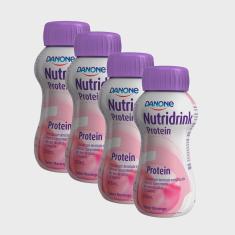 Imagem de Nutridrink Protein Morango 200ml Kit com quatro unidades