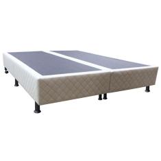 Imagem de Base Cama Box Casal Queen Size Suede Bege