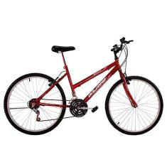 Imagem de Bicicleta Feminina Aro 24 18V Dalia Cor Vermelha