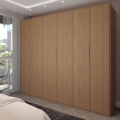 Imagem de Guarda-Roupa Casal Galeão 6 Portas 6 Gavetas Amêndola Touch - Panorama Móveis