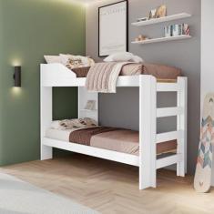 Imagem de Beliche para Quarto de Solteiro Onix Branco