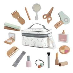 Imagem de Conjunto de brinquedos de maquiagem nunukids Wooden Beauty Salon para 