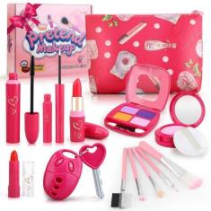 Imagem de Kit de maquiagem fingido Woumserta para meninas de 3 a 5 a 6 anos