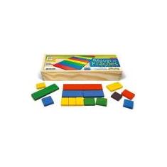 Imagem de Brinquedo Educativo Réguas De Frações 67 Peças Madeira - JOTTPLAY