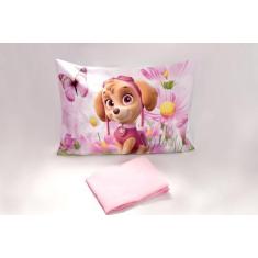 Imagem de Jogo De Lençol Solteiro 2 Peças Com Elástico Para Menina Sky - Santos