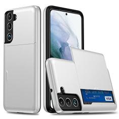 Imagem de Capa de carteira para Samsung Galaxy S22 S20 S21 FE S10 Plus caso com suporte para cartão Shell para Galaxy S10e S22 S21 S22 Ultra 5G Funda, branco, para Galaxy S10 Plus