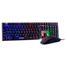 Imagem de Combo diamond dust mouse E teclado dazz 62000098 2400 dpi rainbow com 4 cores ABNT2