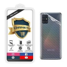 Imagem de Película De Gel Traseira Fibra Carbono Samsung Galaxy A21s Proteção Qu