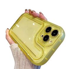 Imagem de Cutecasee Capa de telefone compatível com iPhone para mulheres e meninas, fofa, luxuosa, transparente, com almofada de ar, transparente, antiarranhões, à prova de choque, capa de telefone macia para