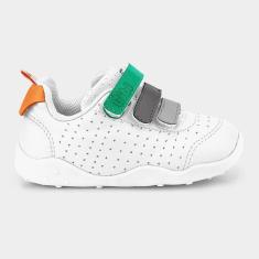 Imagem de Tênis Infantil Bibi Fisioflex Originals Branco com Tiras Coloridas-Masculino