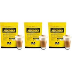 Imagem de Kit 3x Albumina Naturovos 1kg Chocolate